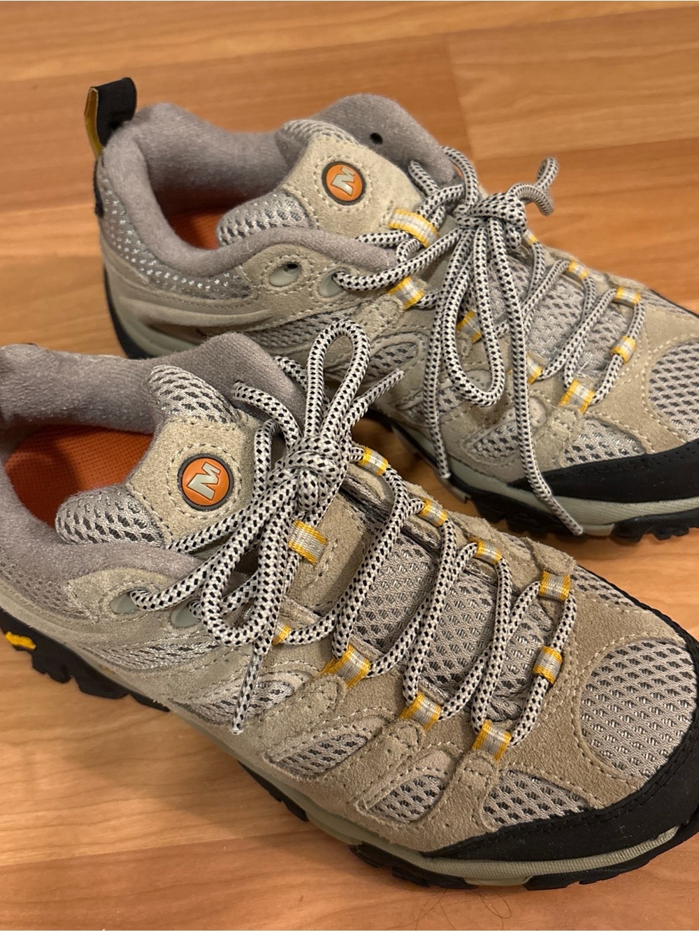 Merrell Women's Taupe Sneakers with Orange Insole